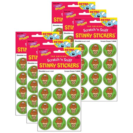 Trend Scooper Dooper/Chocolate Scented Stickers, 144PK T83618